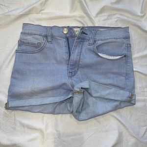Light Wash Denim Shorts